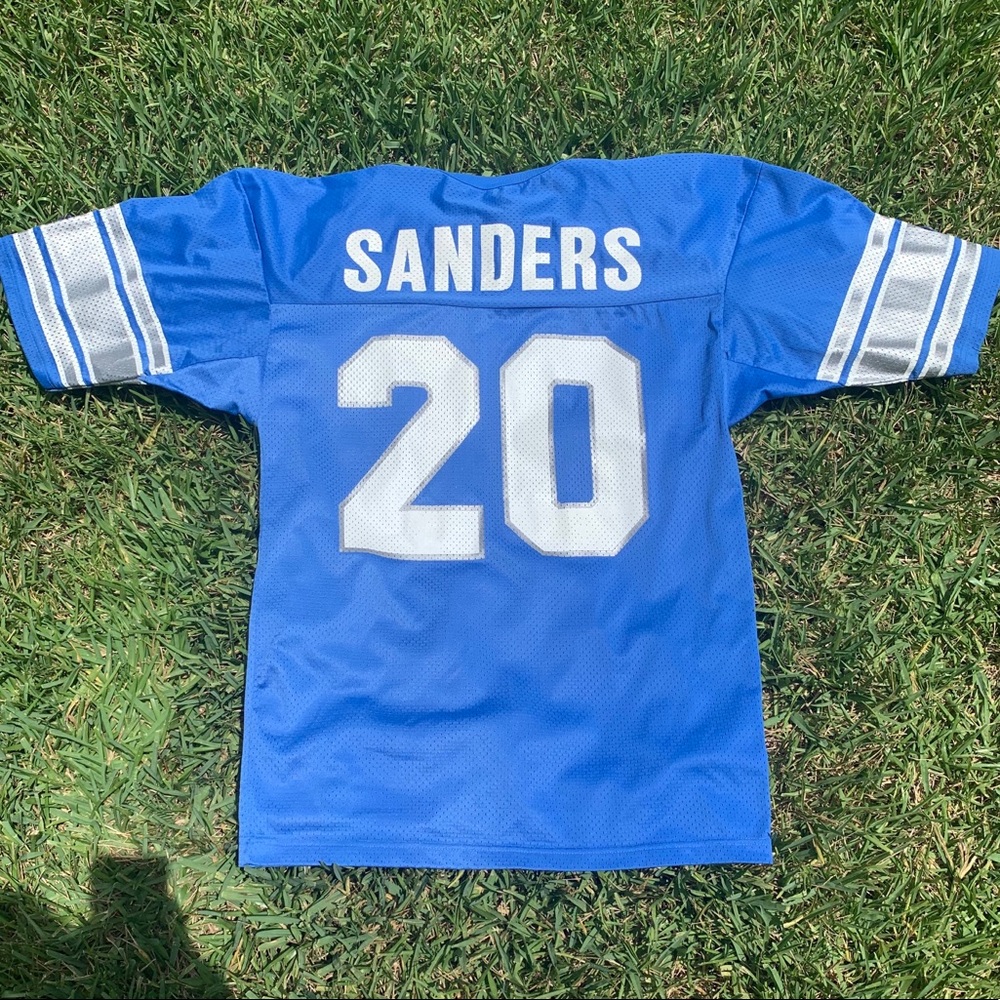 Barry Sanders Detroit Lions Champion Jersey.
